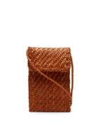 Dragon Diffusion - Woven-leather Cross-body Bag - Womens - Tan