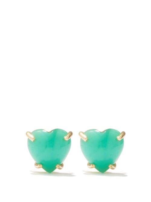 Irene Neuwirth - Love Chrysoprase & 18kt Gold Earrings - Womens - Green