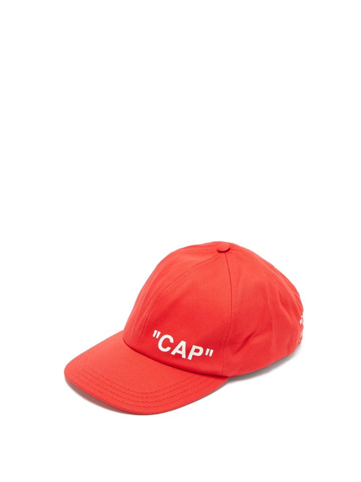 Off-white Logo-print Cotton Cap