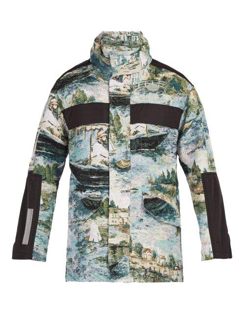 Matchesfashion.com Off-white - Lake Print Panelled Parka - Mens - Multi