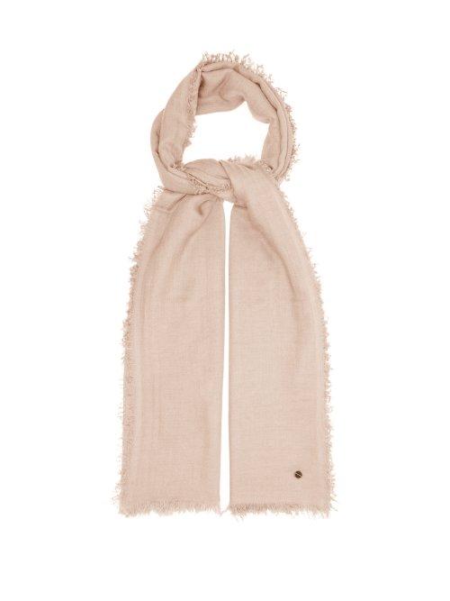 Matchesfashion.com Ann Demeulemeester - Fine Cashmere Scarf - Womens - Beige
