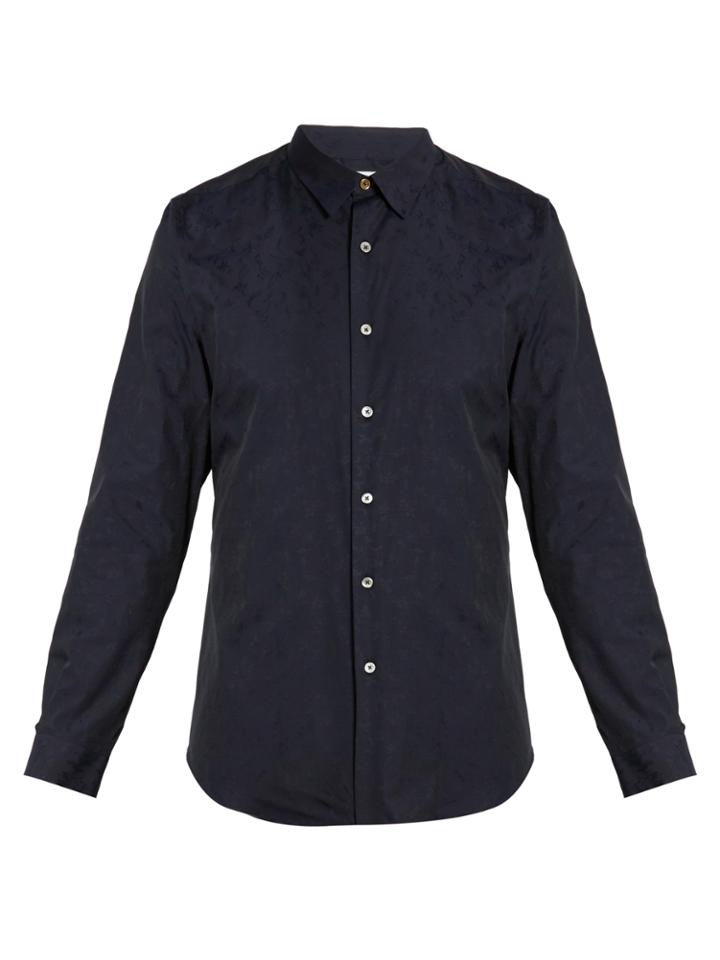 Paul Smith Floral-jacquard Cotton Shirt