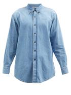 Matchesfashion.com Acne Studios - Speirs Logo-embroidered Denim Shirt - Mens - Blue