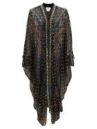 Matchesfashion.com Camilla - Beaded Silk-blend Chiffon Cover Up - Womens - Black Print