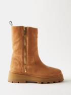 Jimmy Choo - Bayu Shearling Ankle Boots - Womens - Beige