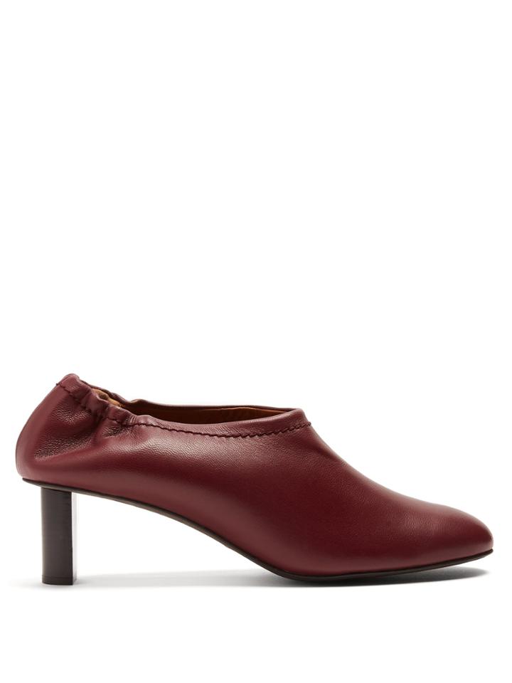 Joseph Block-heeled Leather Pumps