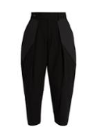 Issey Miyake Pleated-front Cropped Trousers