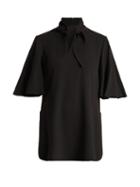 Matchesfashion.com Ellery - Salvador Neck Tie Crepe Blouse - Womens - Black