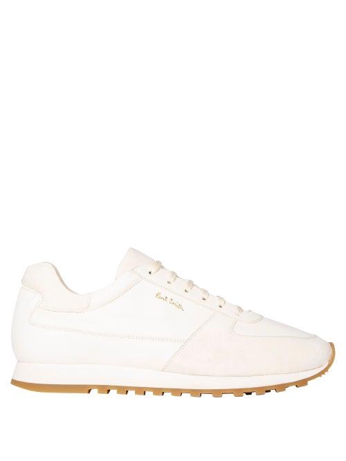 Mens Shoes Paul Smith - Velo Leather Trainers - Mens - White