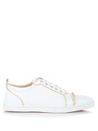 Christian Louboutin Sporty Henri Embellished Low-top Leather Trainers