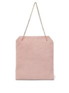 Matchesfashion.com The Row - Lunch Bag Suede Clutch - Womens - Light Pink