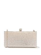 Matchesfashion.com Jimmy Choo - Celeste Crystal Embellished Satin Clutch - Womens - Light Pink