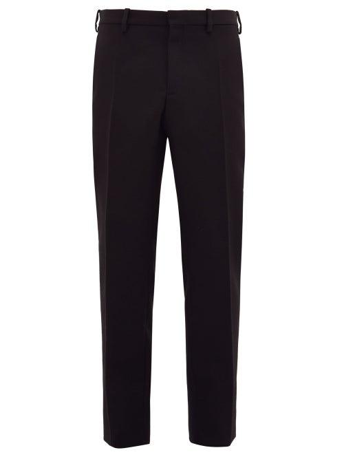 Matchesfashion.com Wardrobe. Nyc - Release 05 Pressed Wool Canvas Trousers - Mens - Black