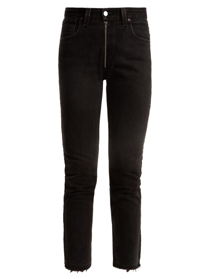Re/done Originals X Levi's Slim-leg Cropped Jeans