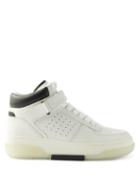 Amiri - Stadium Perforated Leather High-top Trainers - Mens - White