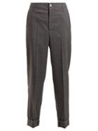 Matchesfashion.com Golden Goose Deluxe Brand - Straight Leg Wool Chino Trousers - Womens - Grey