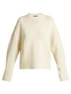 Proenza Schouler Wool-blend Round-neck Curved-hem Sweater