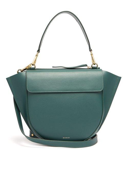 Matchesfashion.com Wandler - Hortensia Medium Leather Cross Body Bag - Womens - Dark Green