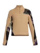 Matchesfashion.com Gmbh - Arthur One Of A Kind Panelled Wool Sweater - Mens - Brown