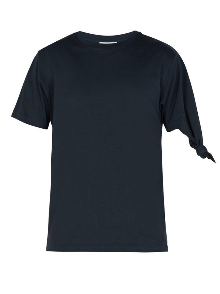 Jw Anderson Knotted Cotton T-shirt