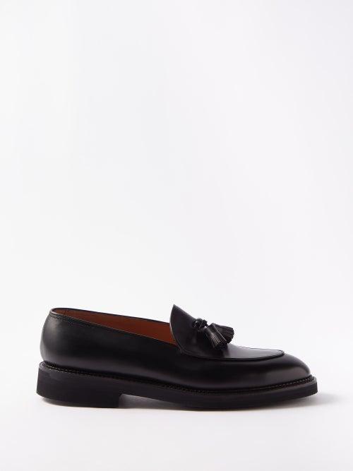 John Lobb - Edmond Leather Loafers - Mens - Black
