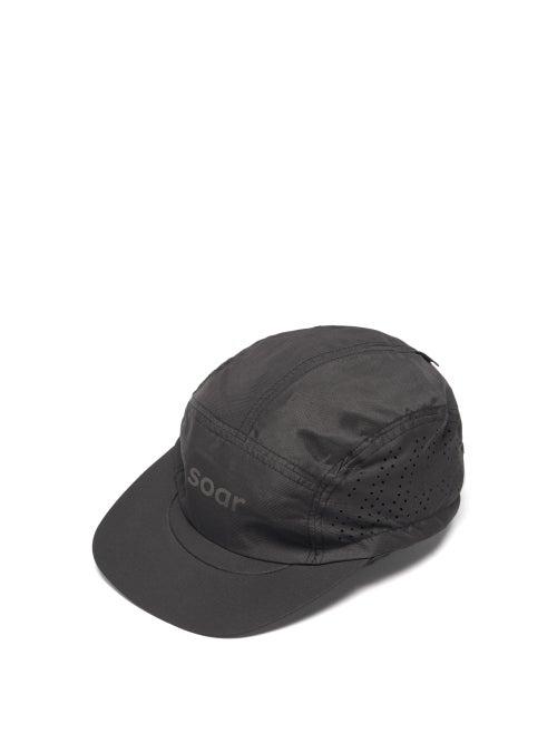 Mens Activewear Soar - Logo-print Technical-shell Cap - Mens - Black