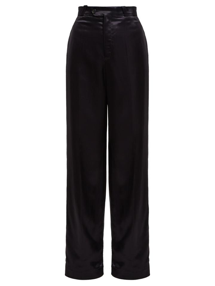Acne Studios Tamilo Wide-leg Satin Trousers
