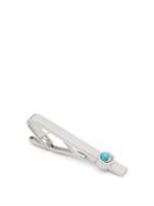 Dunhill - Amazonite-cabochon Sterling-silver Tie Bar - Mens - Silver