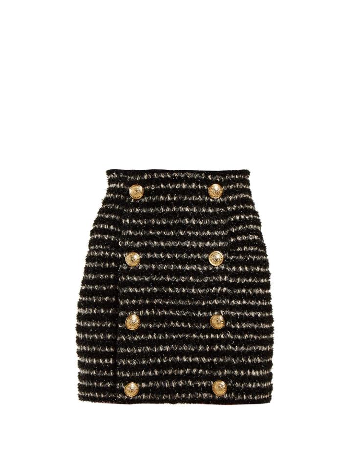 Balmain Tweed Mini Skirt
