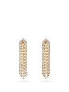 Matchesfashion.com Rosantica By Michela Panero - Gelo Crystal And Pearl Tassel Earrings - Womens - Crystal