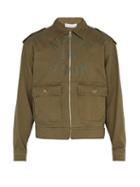 Matchesfashion.com Jw Anderson - Printed Logo Cotton Jacket - Mens - Khaki