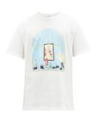 Matchesfashion.com Loewe - Window Cotton Jersey T Shirt - Mens - White
