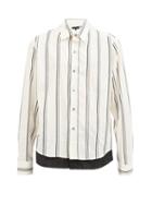 Matchesfashion.com Ann Demeulemeester - Striped Cotton-blend Poplin Shirt - Mens - 122-005