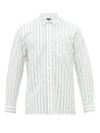 Matchesfashion.com A.p.c. - Rami Striped Cotton Shirt - Mens - Green