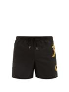Matchesfashion.com Versace - Dragon Print Swim Shorts - Mens - Black Multi