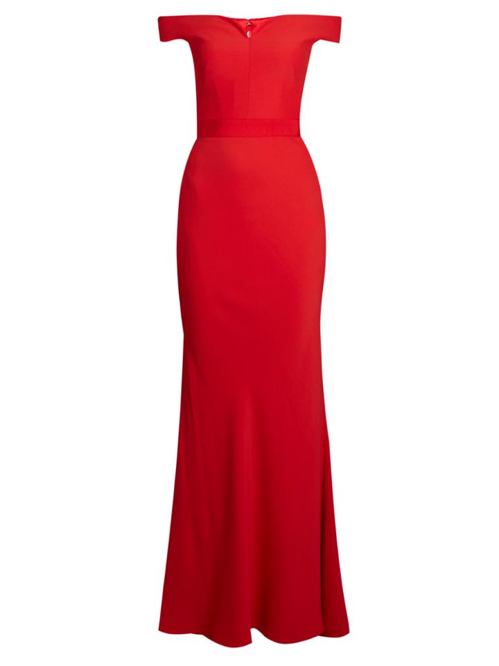 Alexander Mcqueen Off-the-shoulder Crepe Gown