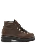 Matchesfashion.com Montelliana - Tom Leather Hiking Boots - Mens - Dark Brown