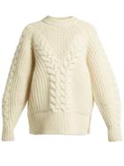 Alexander Mcqueen Aran-knit Wool Sweater