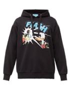 Matchesfashion.com Gucci - Flash Donald Duck Cotton-jersey Hooded Sweatshirt - Mens - Black