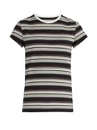 Matchesfashion.com Maison Margiela - Striped Cotton Jersey T Shirt - Mens - Black Multi