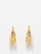 Saint Laurent - Arty Hoop Earrings - Womens - Yellow Gold