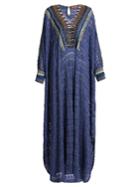 Missoni Embellished-neckline Metallic-knit Kaftan