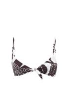 Ladies Beachwear Mara Hoffman - Carla Abstract-print Recycled-fibre Bikini Top - Womens - Black Multi