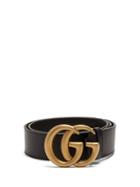 Matchesfashion.com Gucci - Gg-logo Leather Belt - Womens - Black