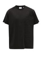 Burberry - Princeton Embossed-logo Cotton-jersey T-shirt - Mens - Black