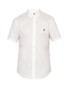 Matchesfashion.com Polo Ralph Lauren - Logo Embroidered Button Down Shirt - Mens - White