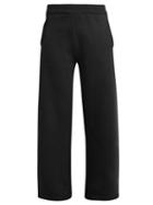 Matchesfashion.com Katharine Hamnett London - Wide Leg Organic Cotton Track Pants - Womens - Black