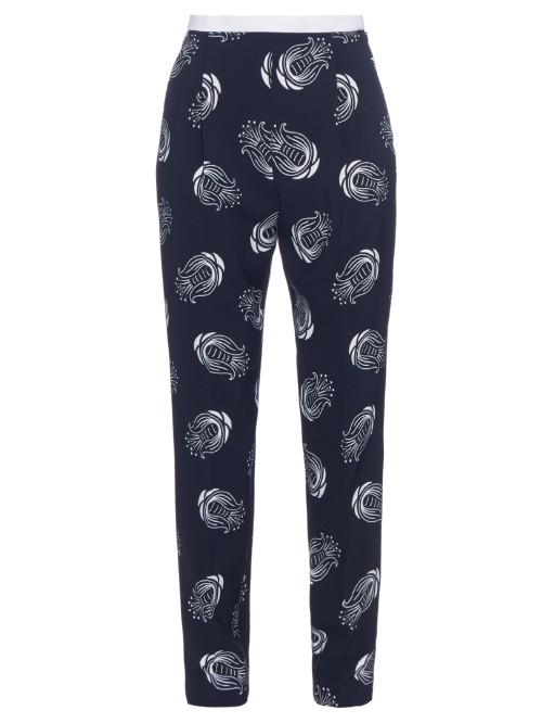 Caterina Gatta Art Deco Flower-print Trousers