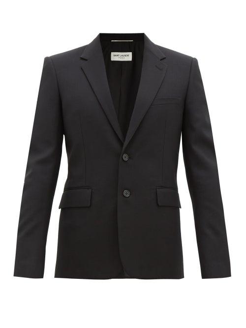 Matchesfashion.com Saint Laurent - Single-breasted Wool Blazer - Mens - Black