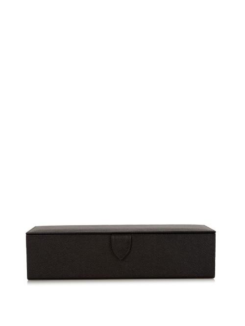 Smythson Panama Leather Watch Box